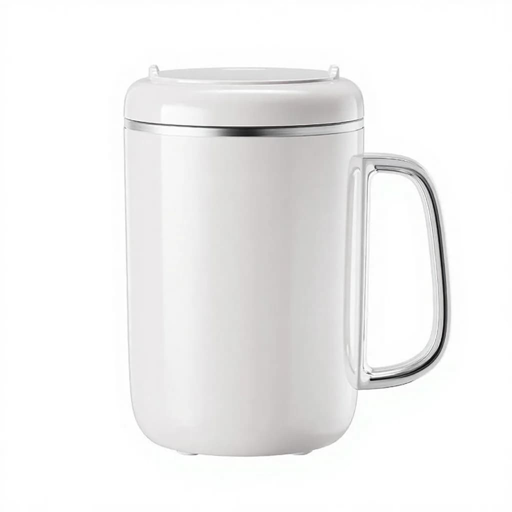 Bærbar elektrisk stew-kop 450ml 220V med filter og ske