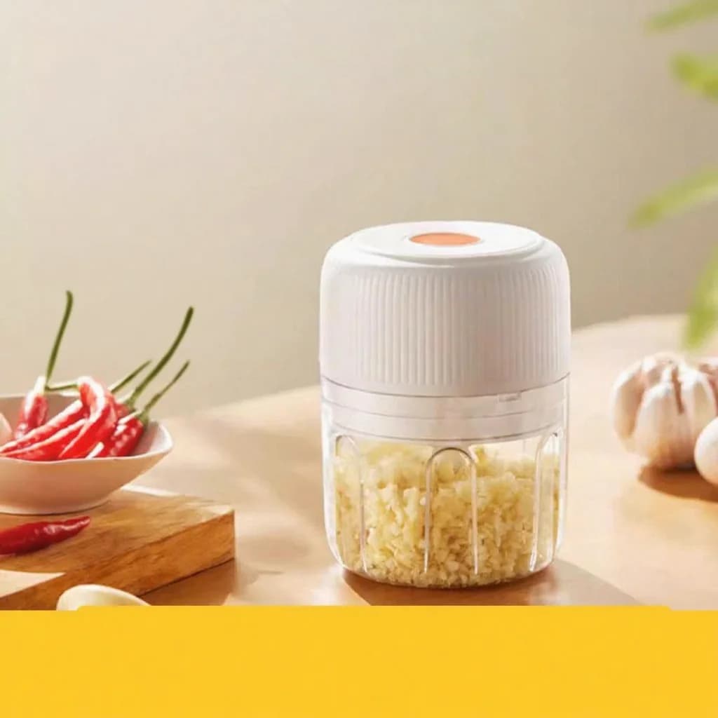 Bærbar elektrisk hvidløgshakker 250 ml trådløs foodprocessor