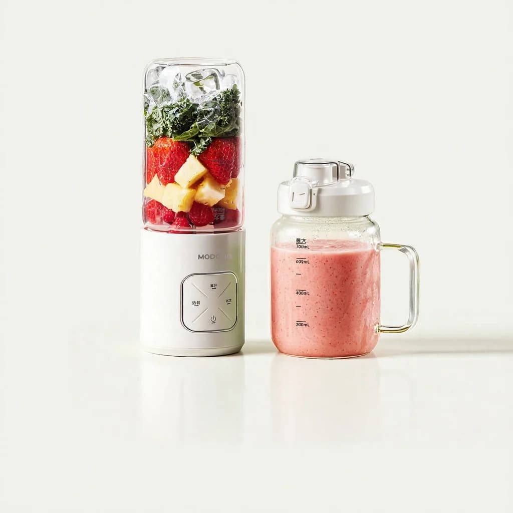 Bærbar trådløs blenderkop til juice og smoothies