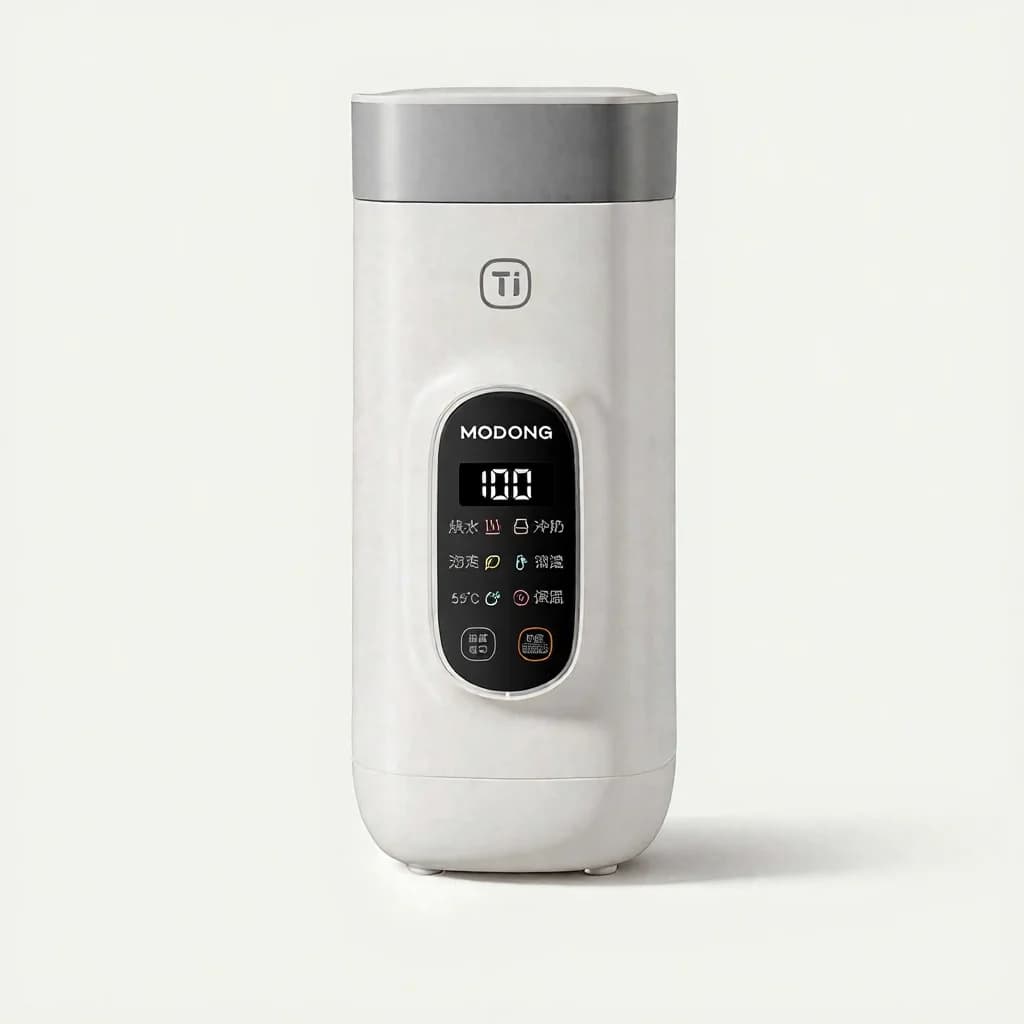 Titanium elektrisk rejse-vandvarmekop, 650 ml, 220V