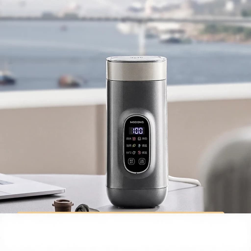 Titanium elektrisk rejse-vandvarmekop, 650 ml, 220V