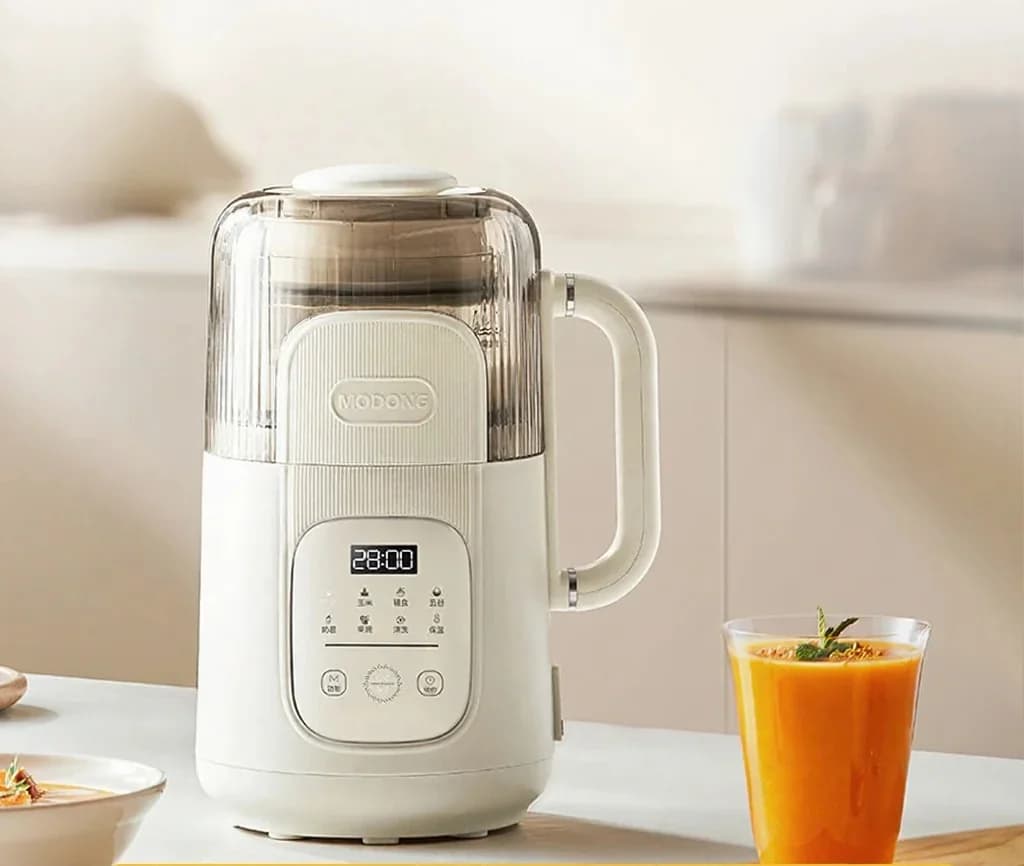 1,2L multifunktionel sojamælksmaskine/blender med selvrens