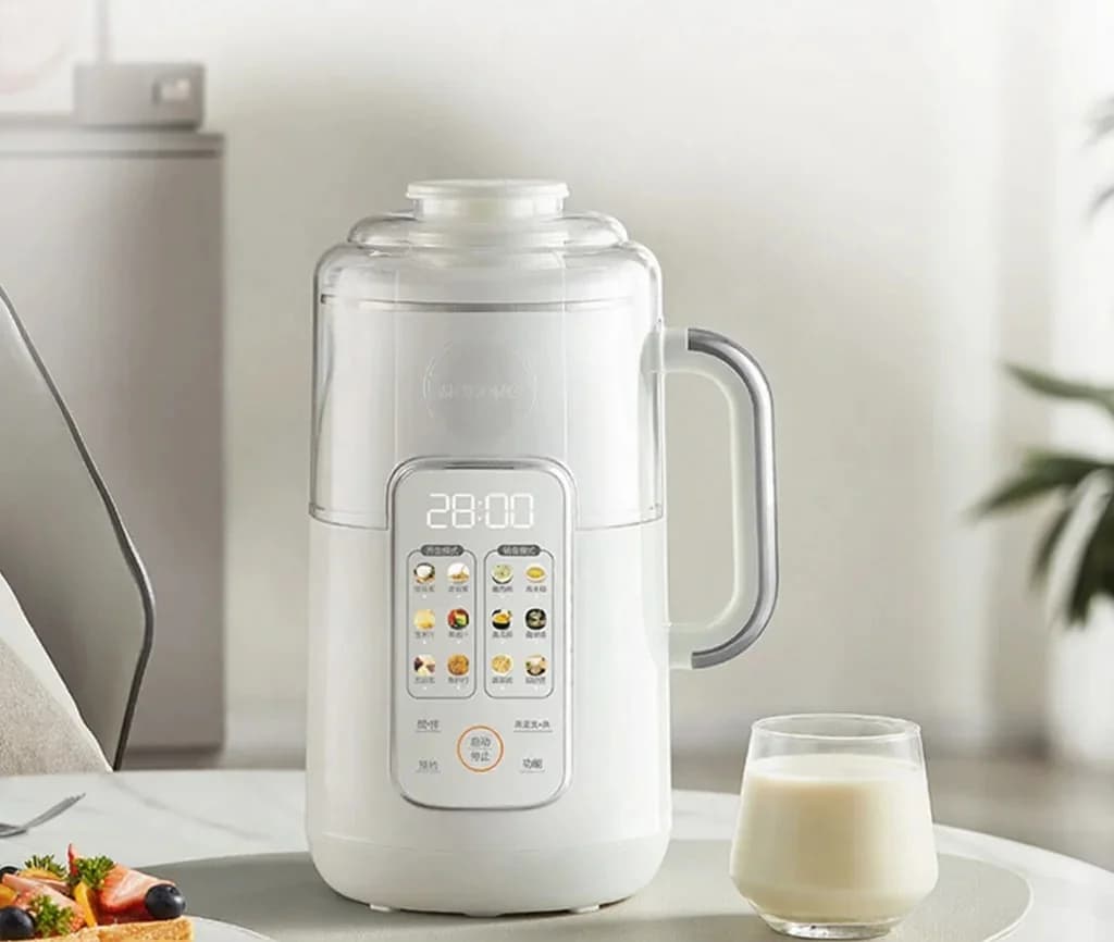 Opvarmningsblender med 1,2L kapacitet, touch-styring, rustfrit stål