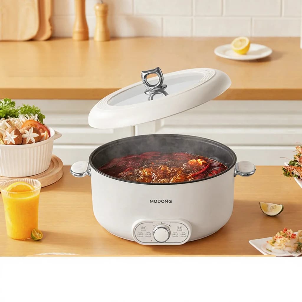 Elektrisk hotpot 6L 7L 8L med damper, 220V
