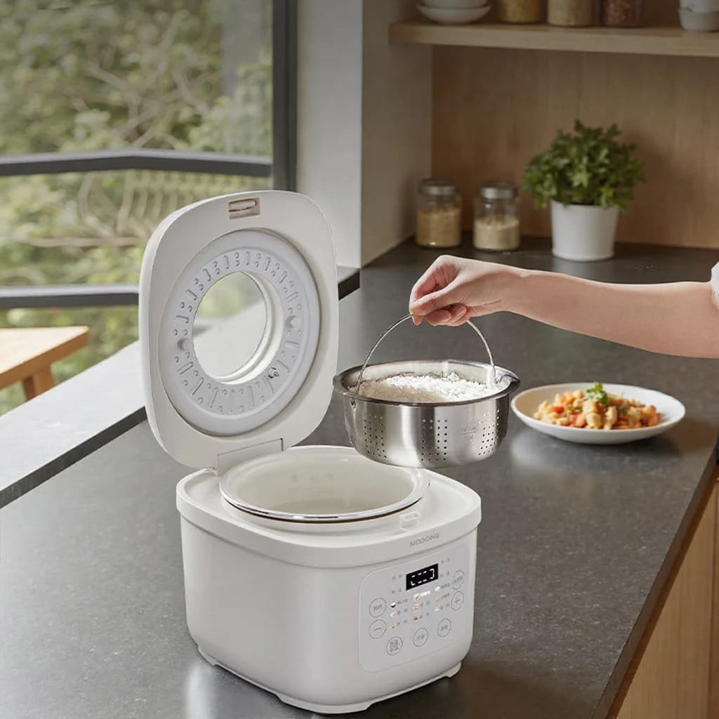 3L elektrisk riskoger med keramisk indergryde, 600W