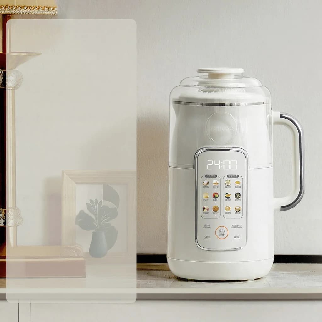 Opvarmningsblender med 1,2L kapacitet, touch-styring, rustfrit stål