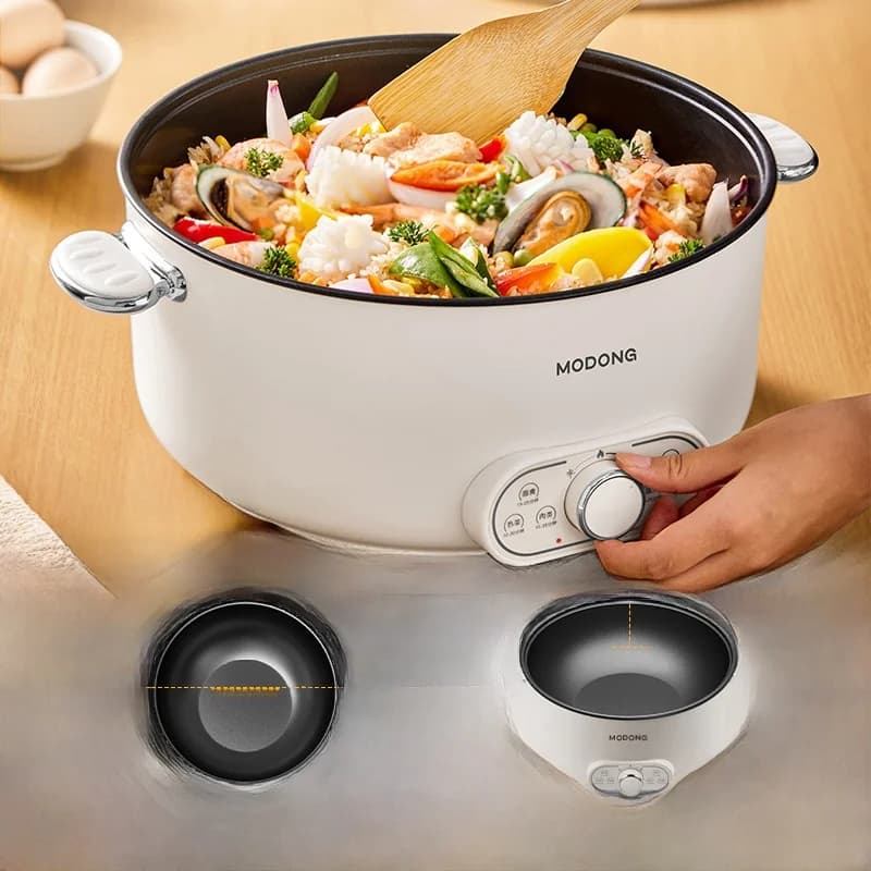 Elektrisk hotpot med dampindsats, 8L stor kapacitet, 220V