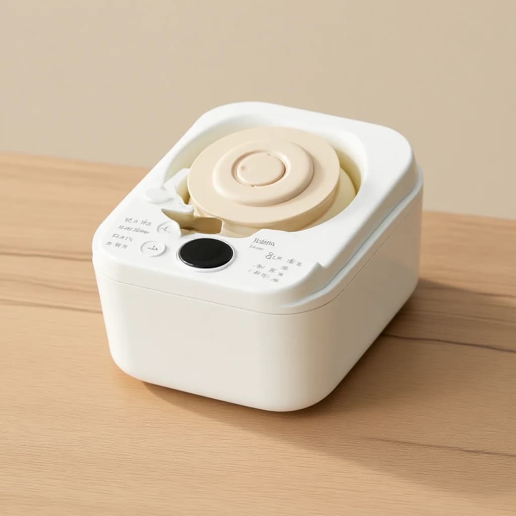 Elektrisk yoghurmaskine med glasindergryde og timer