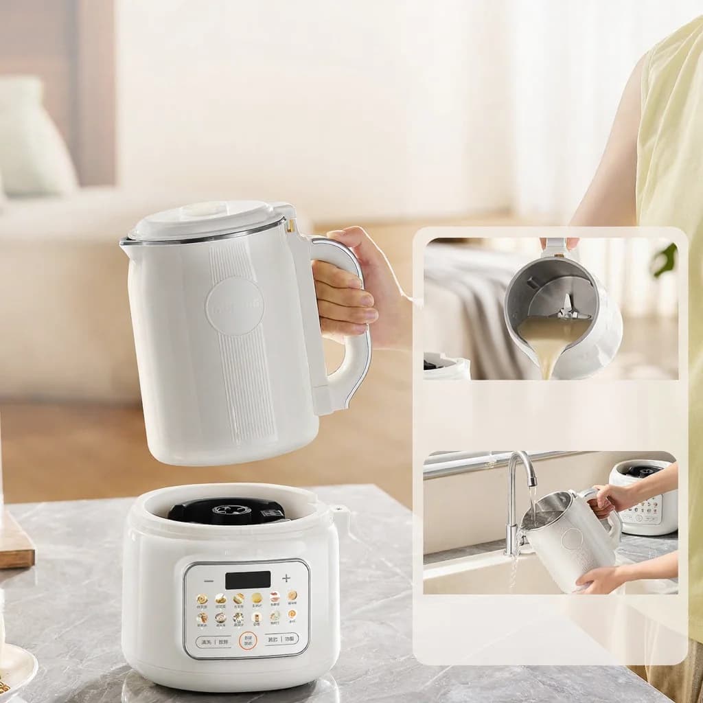Varmer blender sojamælksmaskine med selvrens 800W
