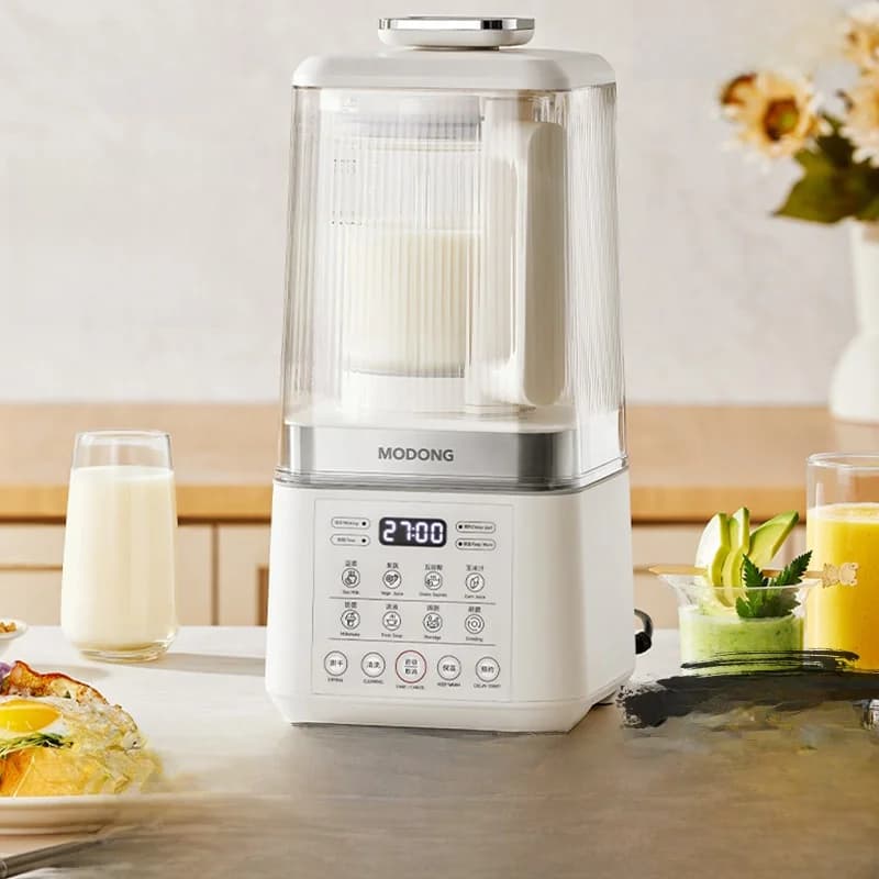 Elektrisk højhastighedsblender og sojamælksmaskine med opvarmning