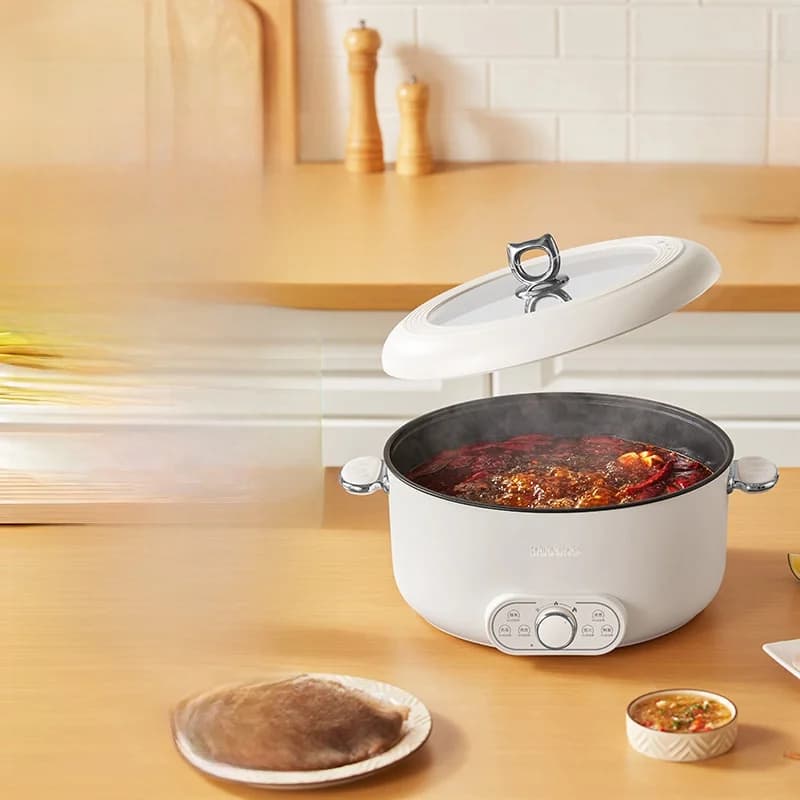 Elektrisk hotpot 6L 7L 8L med damper, 220V