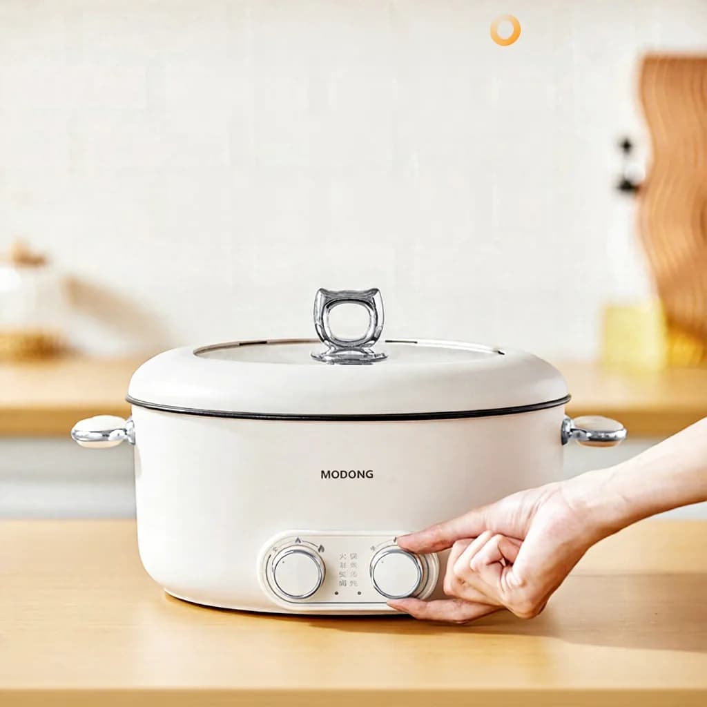 Elektrisk hotpot med dobbelt kontrol 6L stor kapacitet nonstick