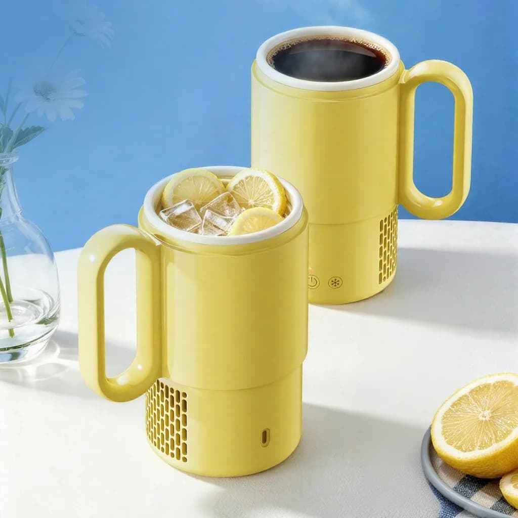 Bærbar varme- og kølekop 450 mL 36W Touch Control