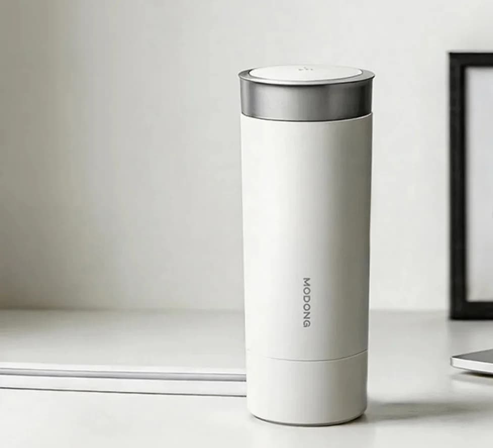 Bærbart elektrisk vandvarmekrus 350ml 316L rustfrit stål