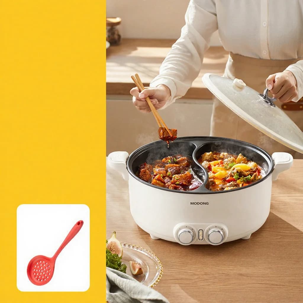 Elektrisk hot pot med to zoner 6L 7L 8L touchstyring