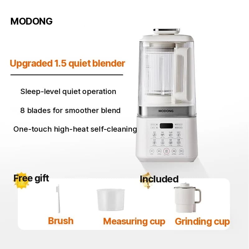 Opvarmningsblender med stille drift og hold-varm-funktion