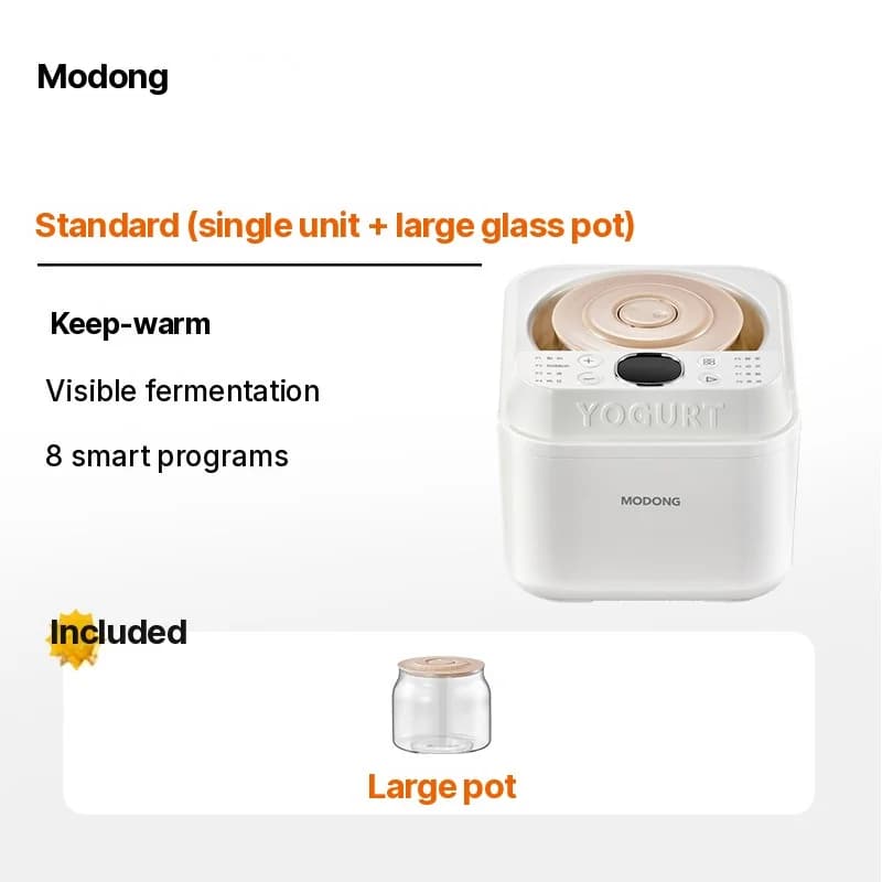 Automatisk yoghurtmaskine og fermenter, 500-1000ml, 220V