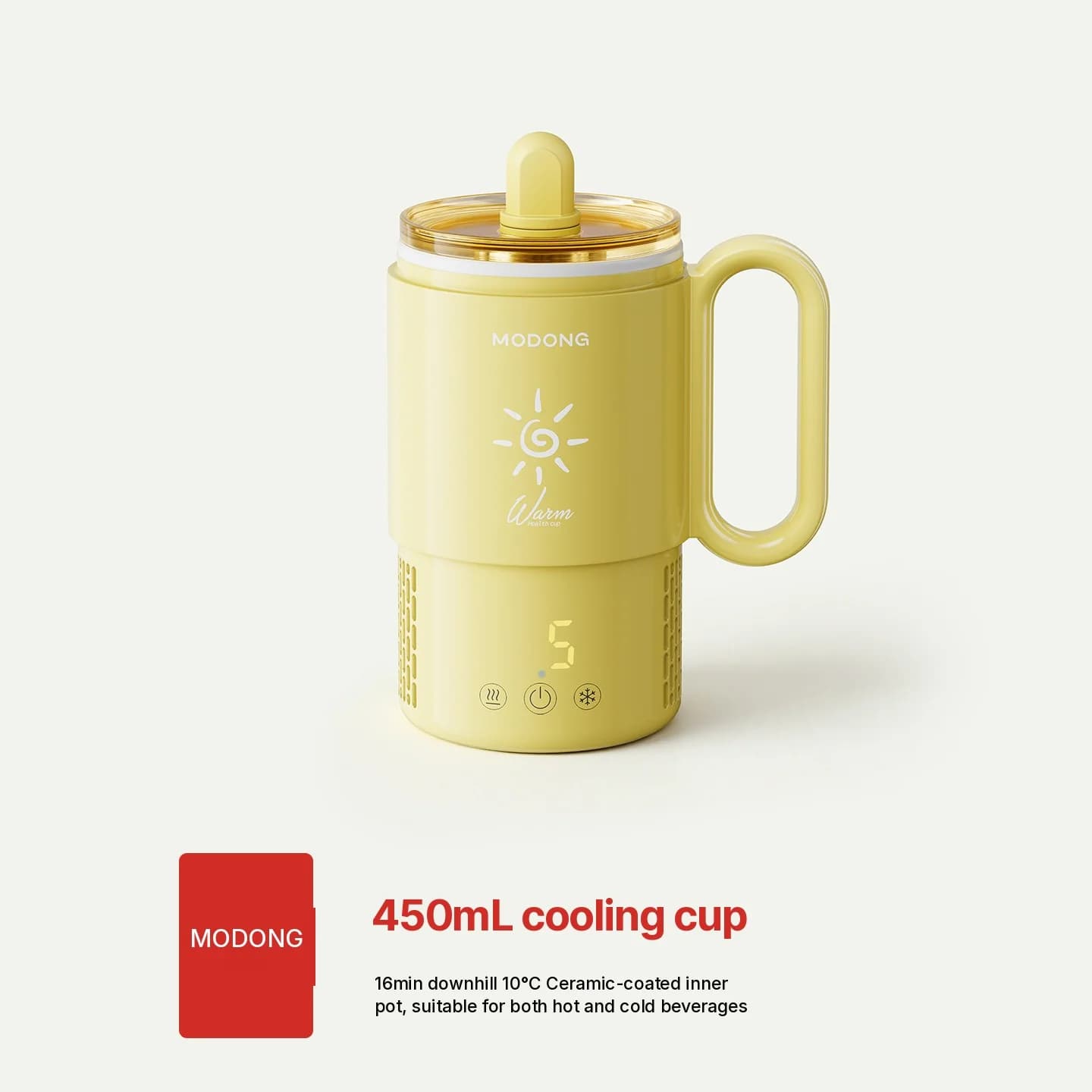 Mini køle- og varmebæger 450mL 36W Touch Control