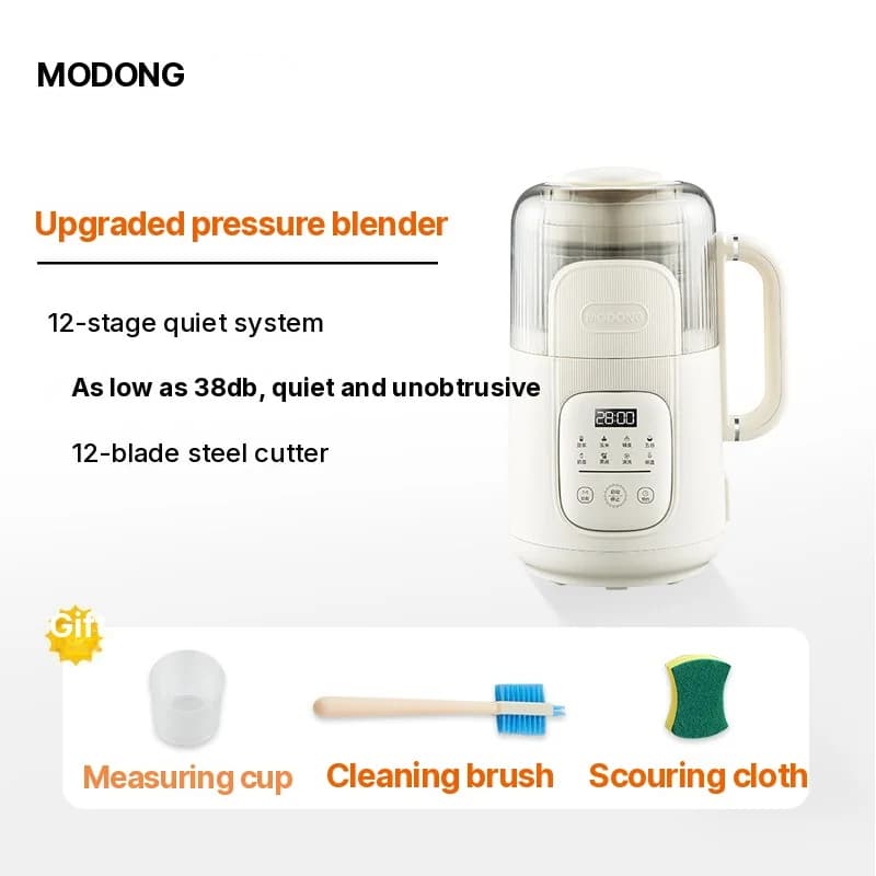 1,2L opvarmningsblender med touch-styring, glaskrop