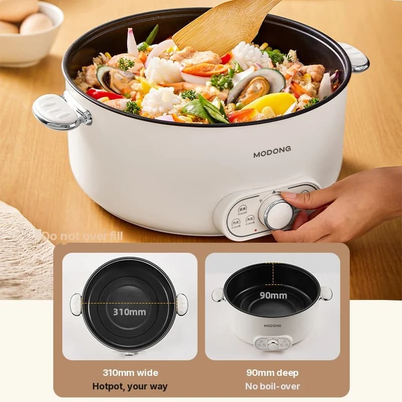Elektrisk hotpot 6L 7L 8L med damper, 220V