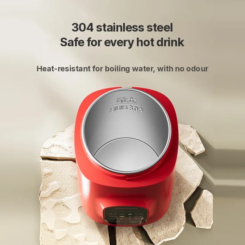 Bærbart elektrisk varmebæger 650ml 304-foring 220V