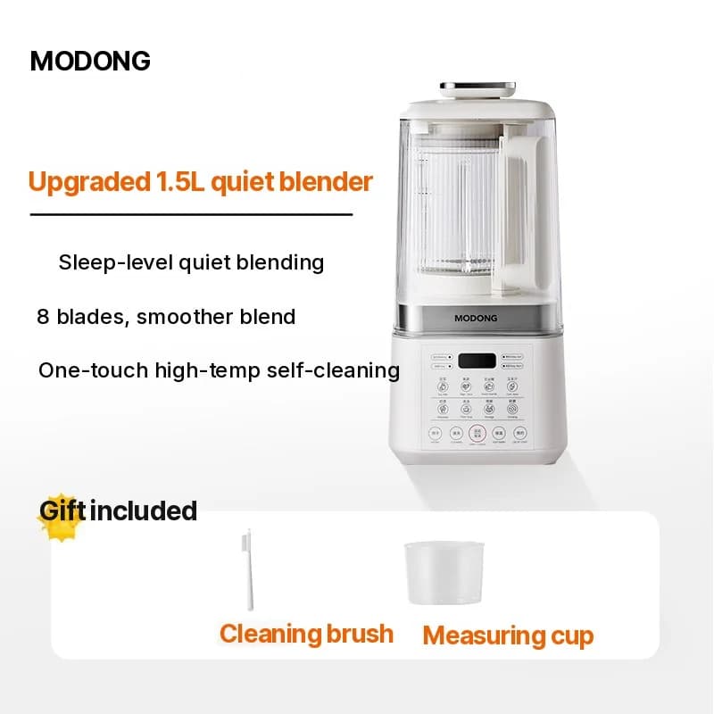 Elektrisk højhastighedsblender og sojamælksmaskine med opvarmning