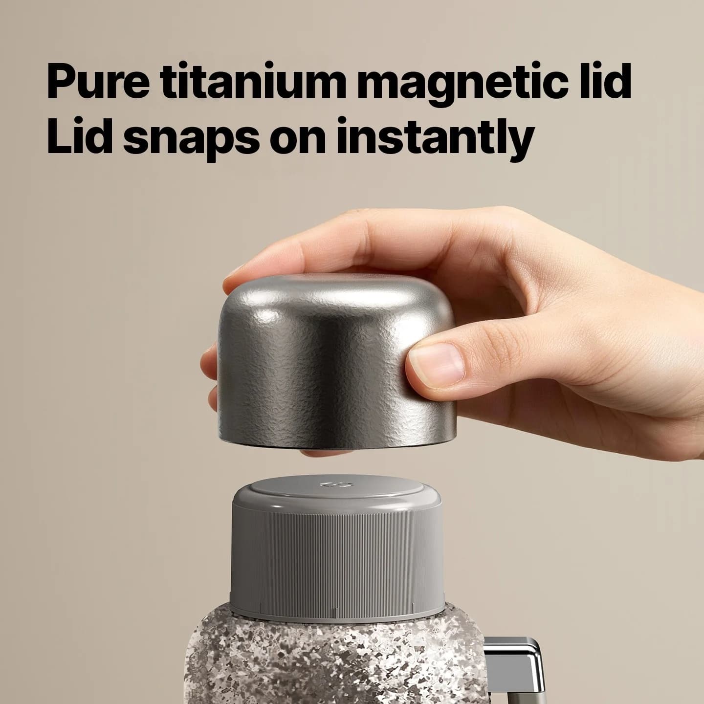 Titanium elektrisk varmevandskop 1L til bil og hjem med stik