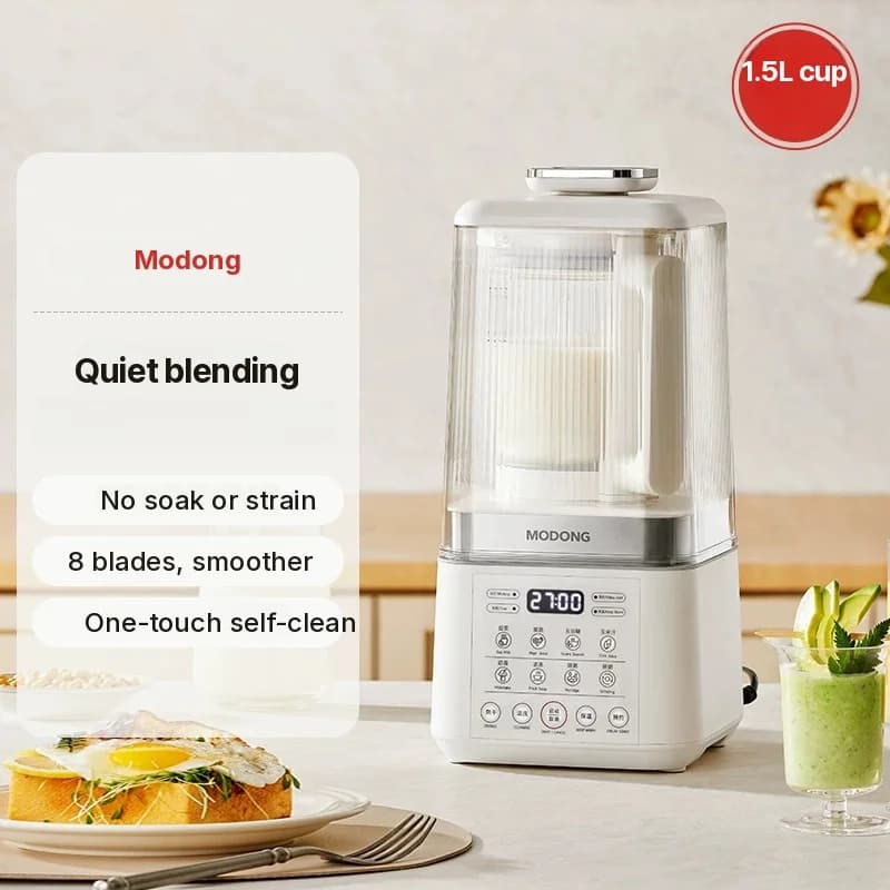 Opvarmet blender til suppe, juice, babymad, sojamælk