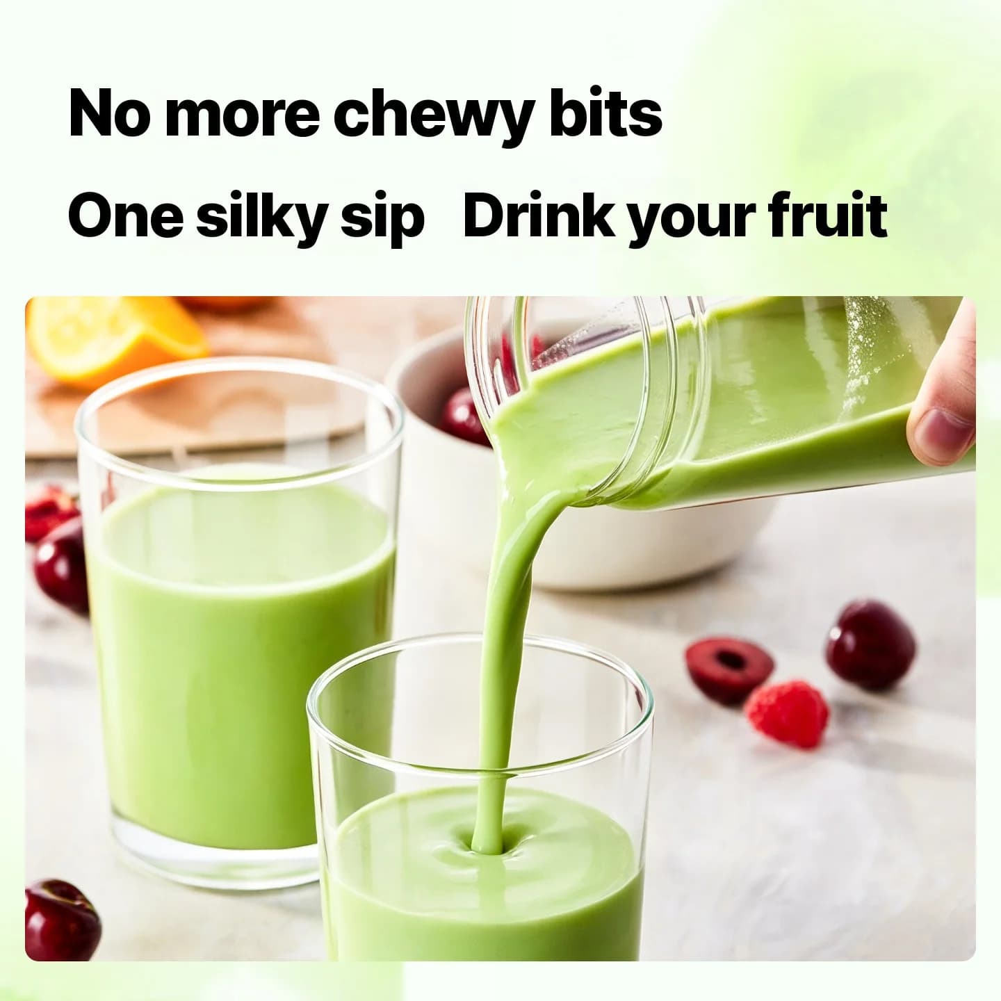 Bærbar trådløs blenderkop til juice og smoothies