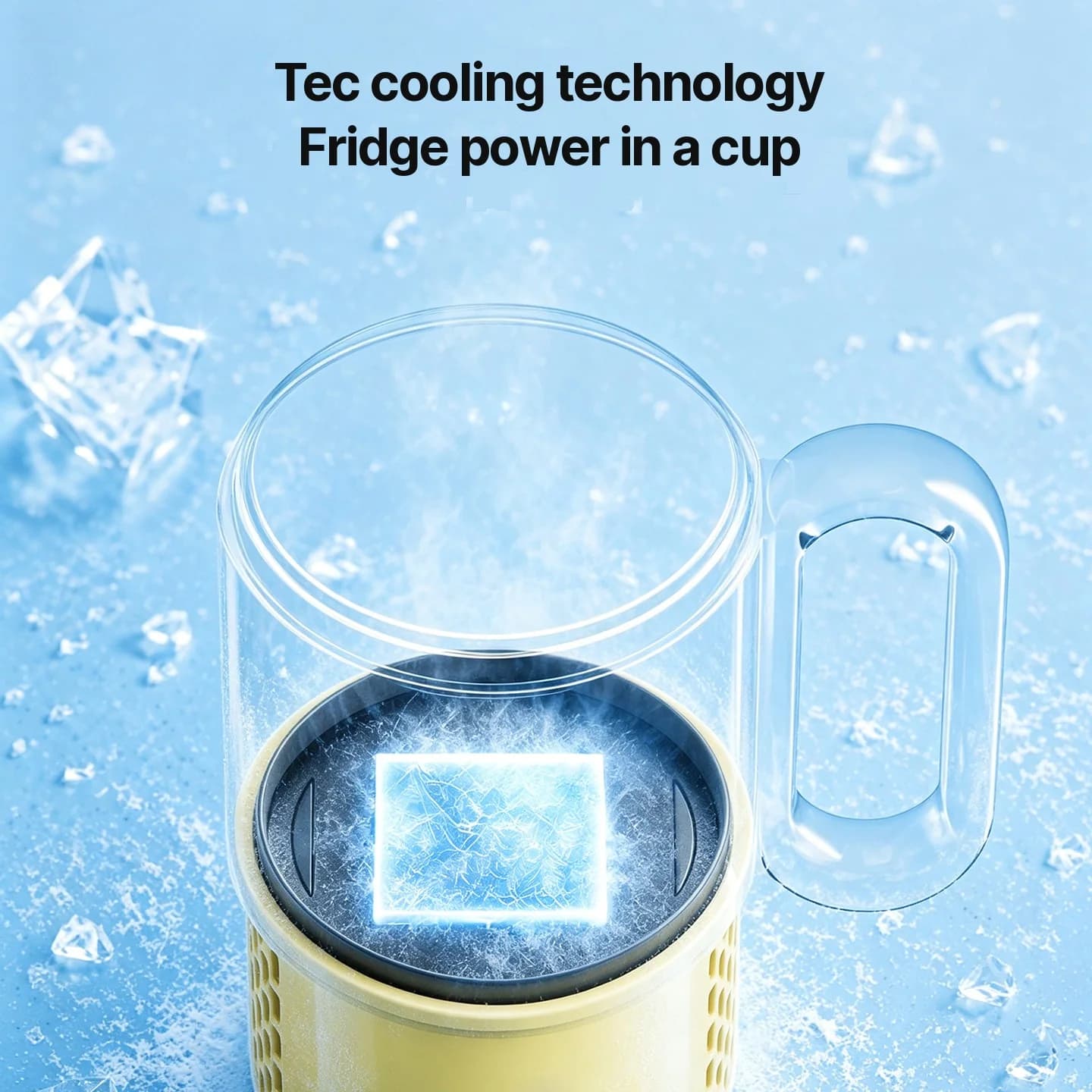 Mini køle- og varmekop, 450ml, 36W, touch-styring