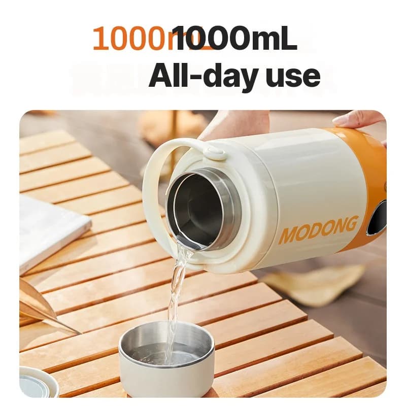 Bærbar elektrisk vandvarmekop 1L 110V-240V