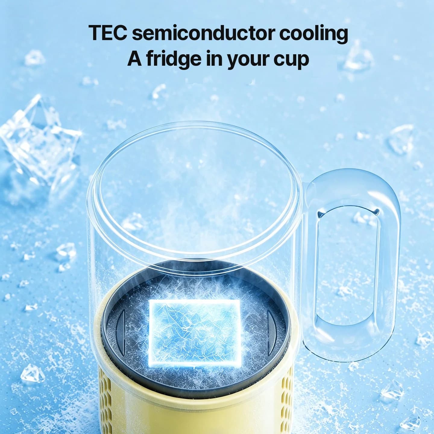 Bærbar varme- og kølekop 450 mL 36W Touch Control