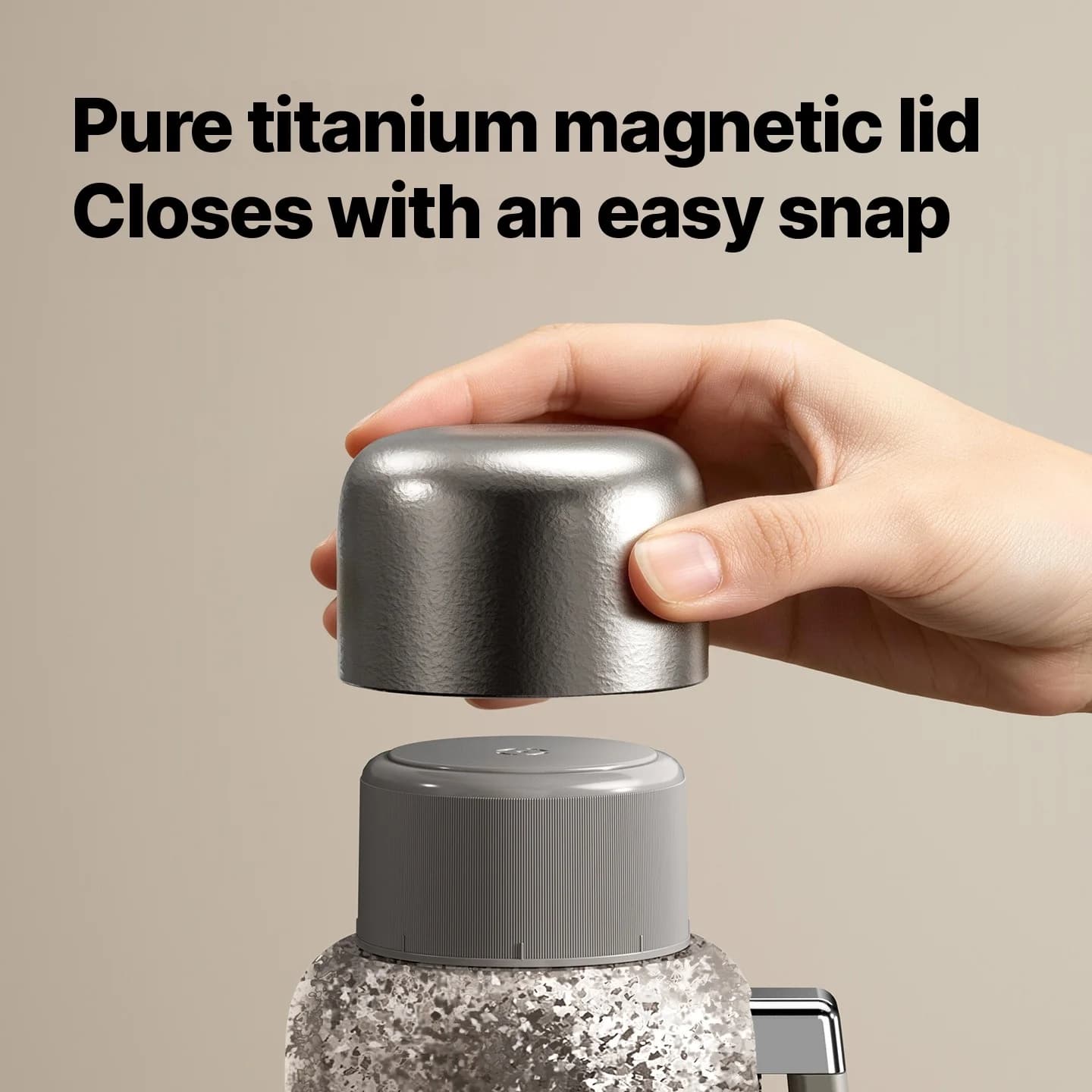 Rent titanium elektrisk varmebæger med isolering 1200ml