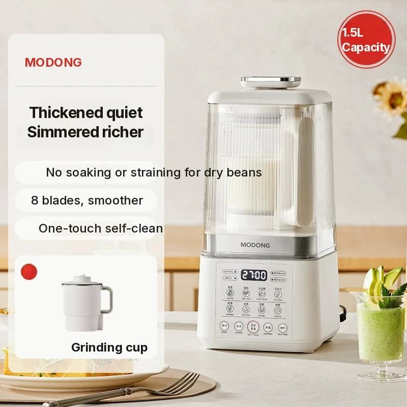 Opvarmet blender til suppe, juice, babymad, sojamælk