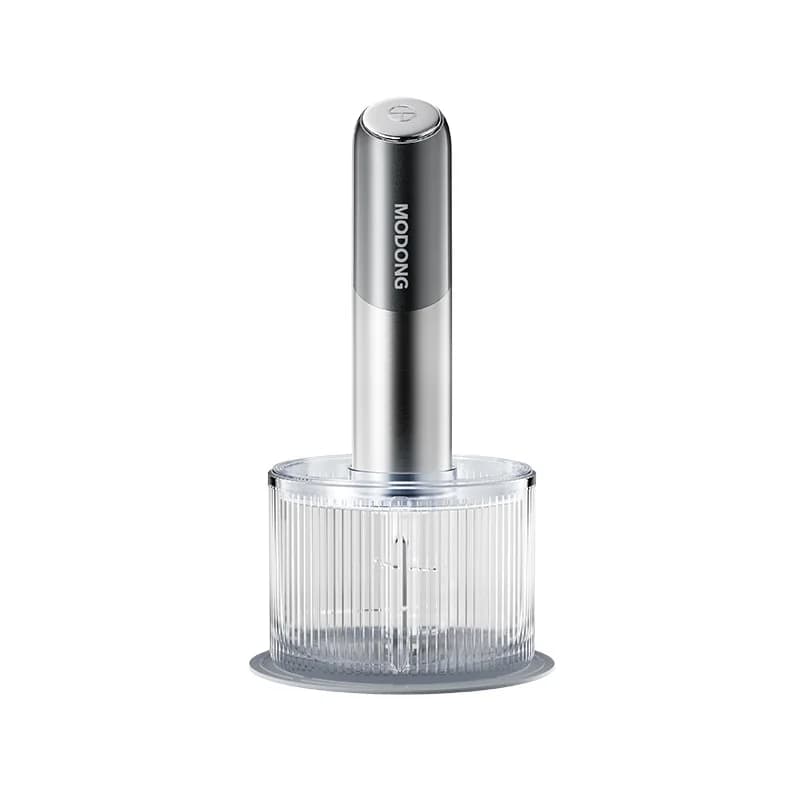 Bærbar elektrisk food chopper med glasskål