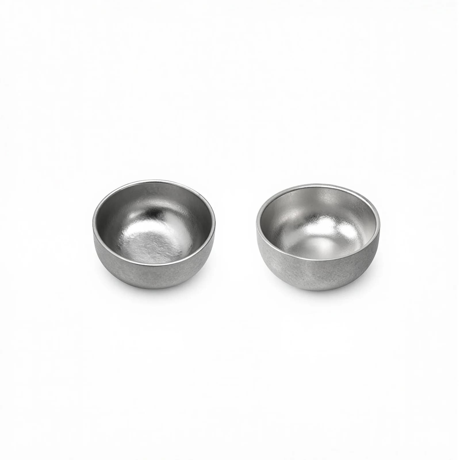 Sæt med Kung Fu-teskåle i rent titanium, dobbeltkop 55ml