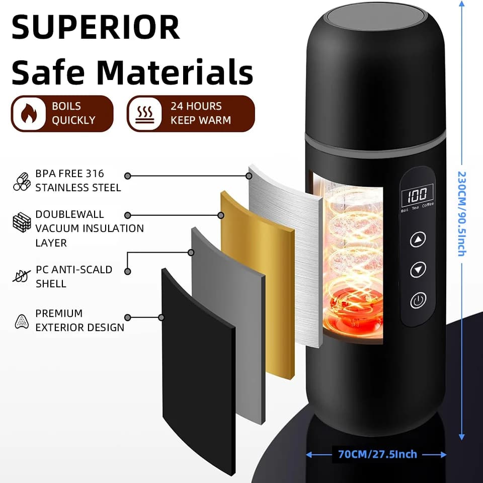 500ml 12V/24V bilopvarmningskop
