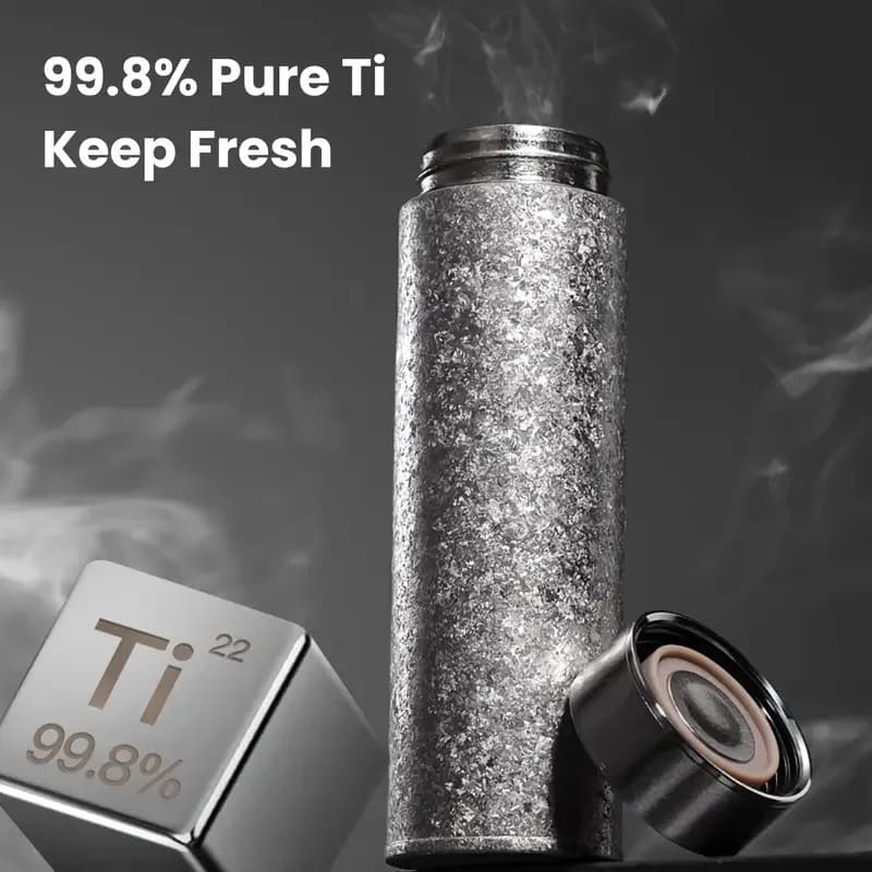 500ml termokrus i ren titanium